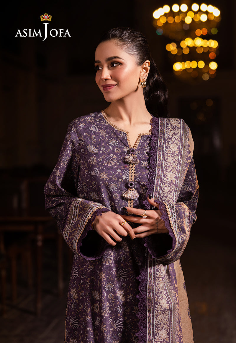 Asim Jofa | Prints Drop 2 | AJUBJ-48 - by - Libasekhas UK - Registered Vendor of : Asim Jofa - 100% Original Designer Dresss