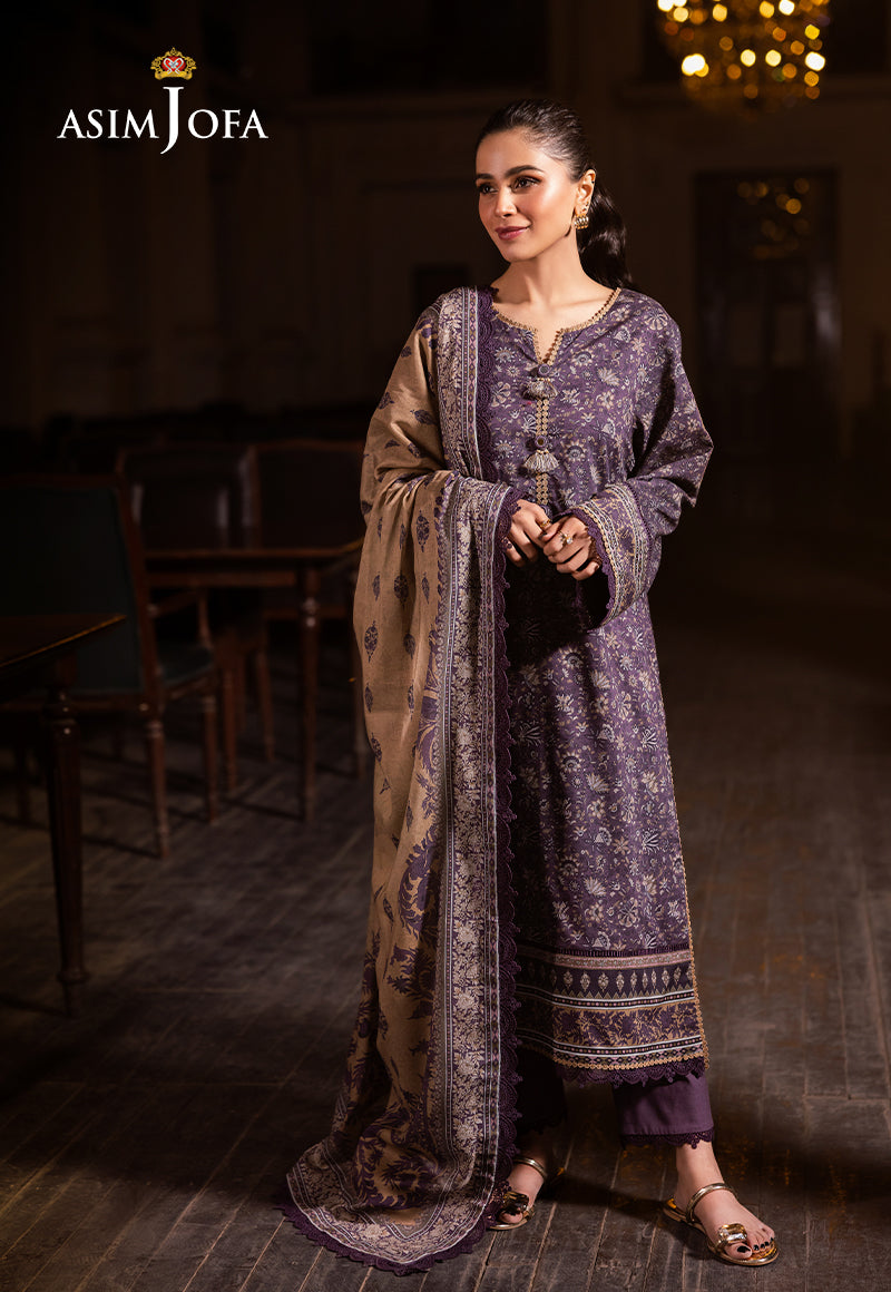 Asim Jofa | Prints Drop 2 | AJUBJ-48 - by - Libasekhas UK - Registered Vendor of : Asim Jofa - 100% Original Designer Dresss