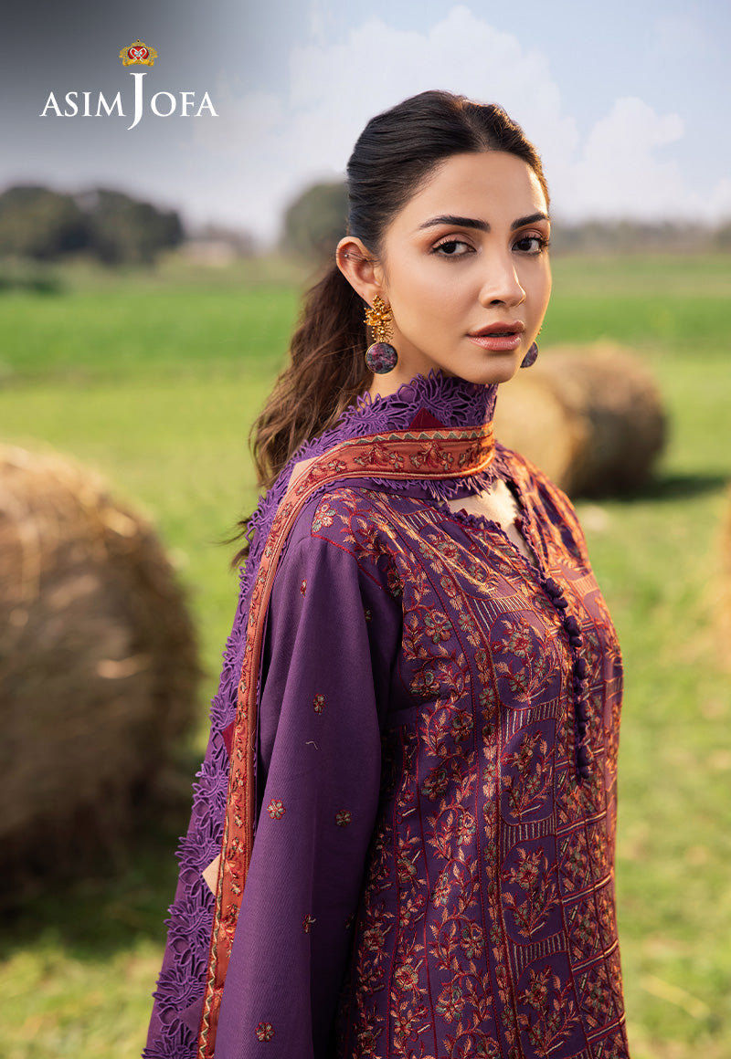 Asim Jofa | Luxury Lawn 25 | AJELL-13 - by - Libasekhas UK - Registered Vendor of : Asim Jofa - 100% Original Designer Dresss