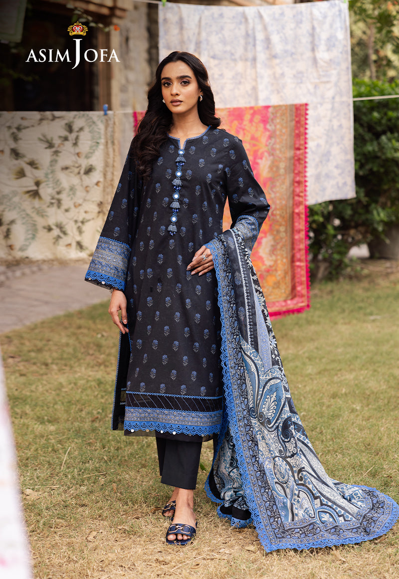 Asim Jofa | Prints Drop 2 | AJUBJ-55 - by - Libasekhas UK - Registered Vendor of : Asim Jofa - 100% Original Designer Dresss
