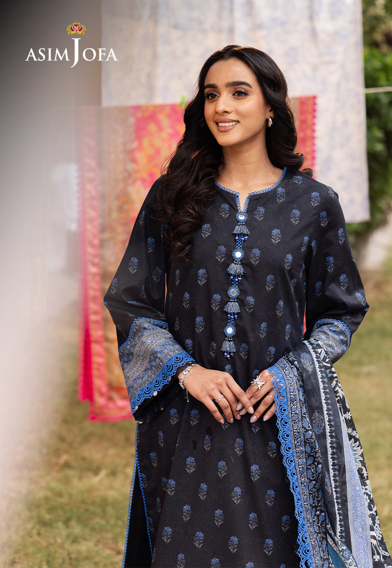 Asim Jofa | Prints Drop 2 | AJUBJ-55 - by - Libasekhas UK - Registered Vendor of : Asim Jofa - 100% Original Designer Dresss