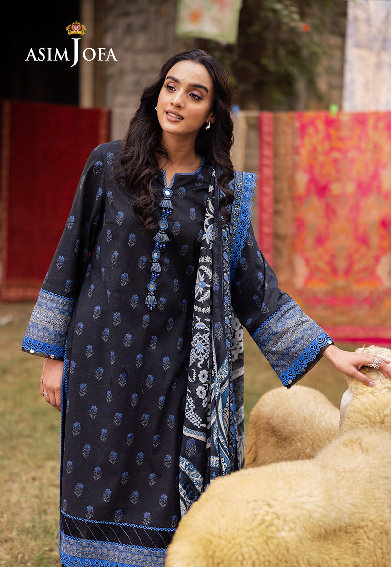 Asim Jofa | Prints Drop 2 | AJUBJ-55 - by - Libasekhas UK - Registered Vendor of : Asim Jofa - 100% Original Designer Dresss