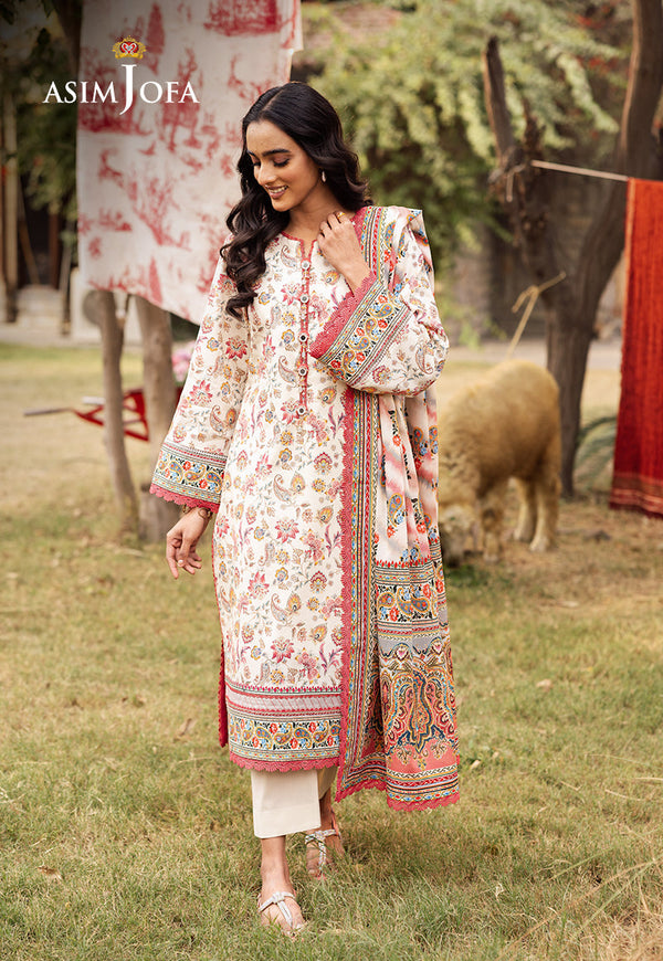 Asim Jofa | Prints Drop 2 | AJUBJ-50 - by - Libasekhas UK - Registered Vendor of : Asim Jofa - 100% Original Designer Dresss