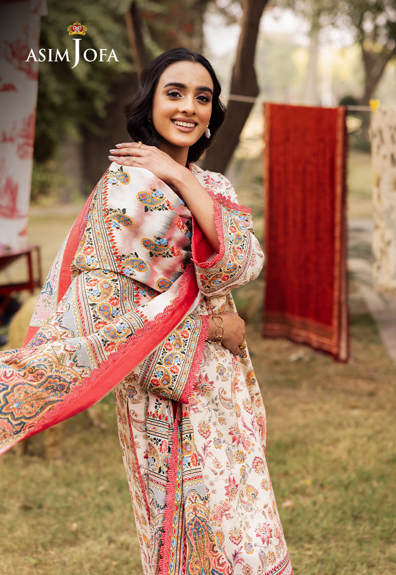 Asim Jofa | Prints Drop 2 | AJUBJ-50 - by - Libasekhas UK - Registered Vendor of : Asim Jofa - 100% Original Designer Dresss