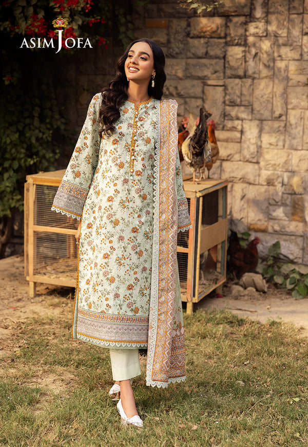 Asim Jofa | Prints Drop 2 |AJUBJ-52 - by - Libasekhas UK - Registered Vendor of : Asim Jofa - 100% Original Designer Dresss