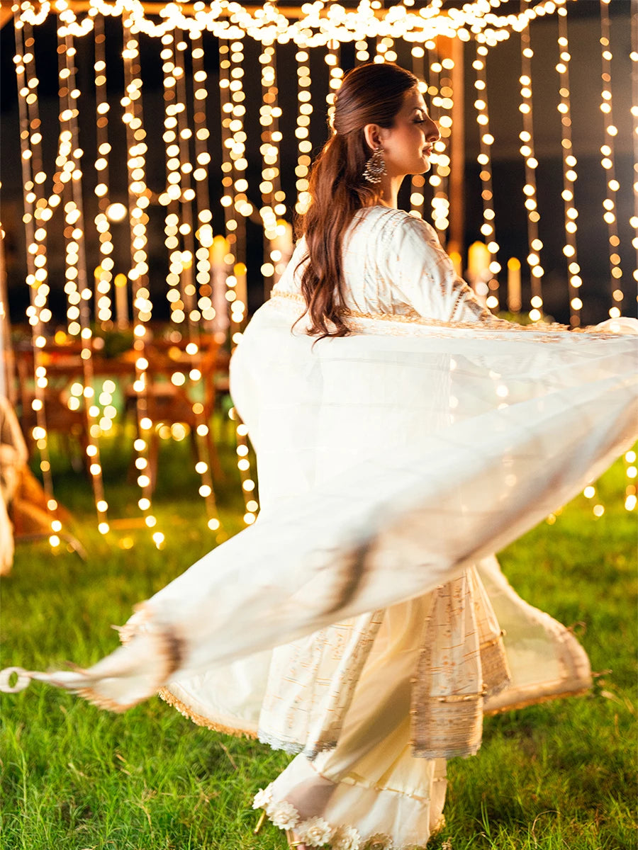 Salitex | Signature Festive Chiffon | UNS25WW009UT - by - Libasekhas UK - Registered Vendor of : Salitex - 100% Original Designer Dresss