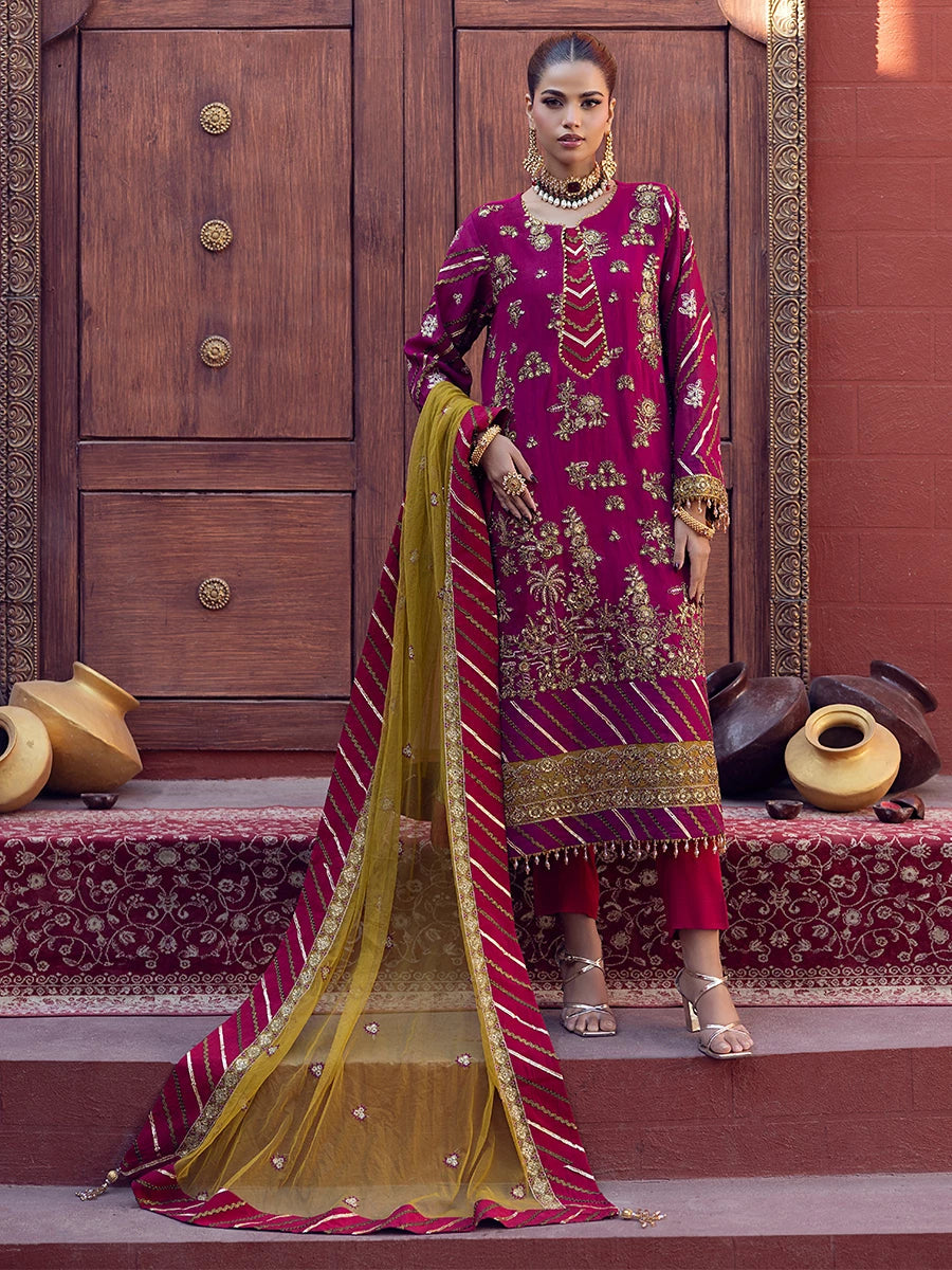Salitex | Signature Festive Chiffon | SUNW6JI015UT - by - Libasekhas UK - Registered Vendor of : Salitex - 100% Original Designer Dresss
