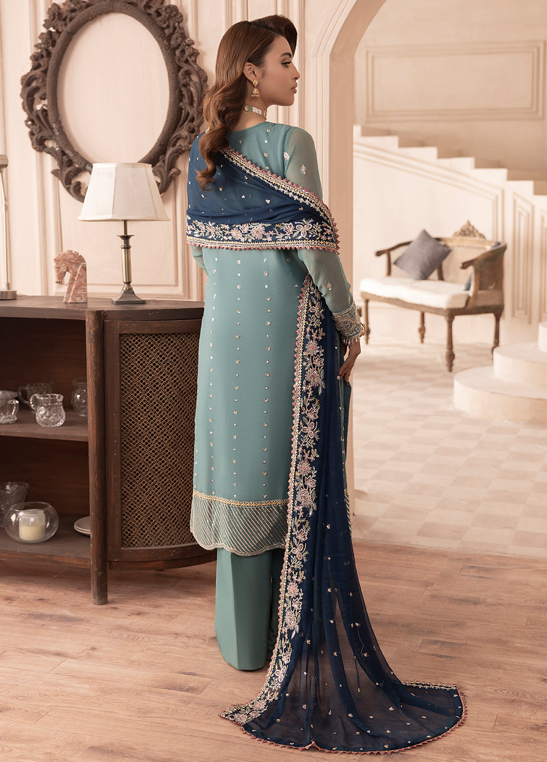 Sahane | Elyssa Festive Chiffon | ELYSSA - by - Libasekhas UK - Registered Vendor of : Sahane - 100% Original Designer Dresss