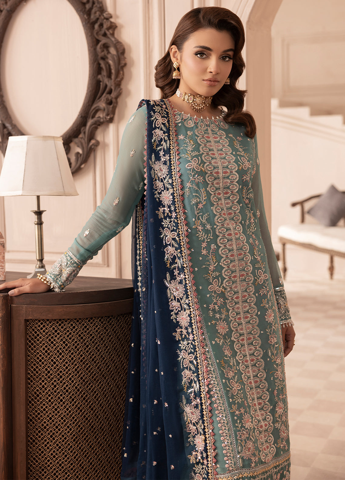 Sahane | Elyssa Festive Chiffon | ELYSSA - by - Libasekhas UK - Registered Vendor of : Sahane - 100% Original Designer Dresss