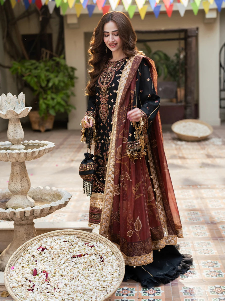 Salitex | Signature Festive Chiffon | SUNW6NO025UT - by - Libasekhas UK - Registered Vendor of : Salitex - 100% Original Designer Dresss