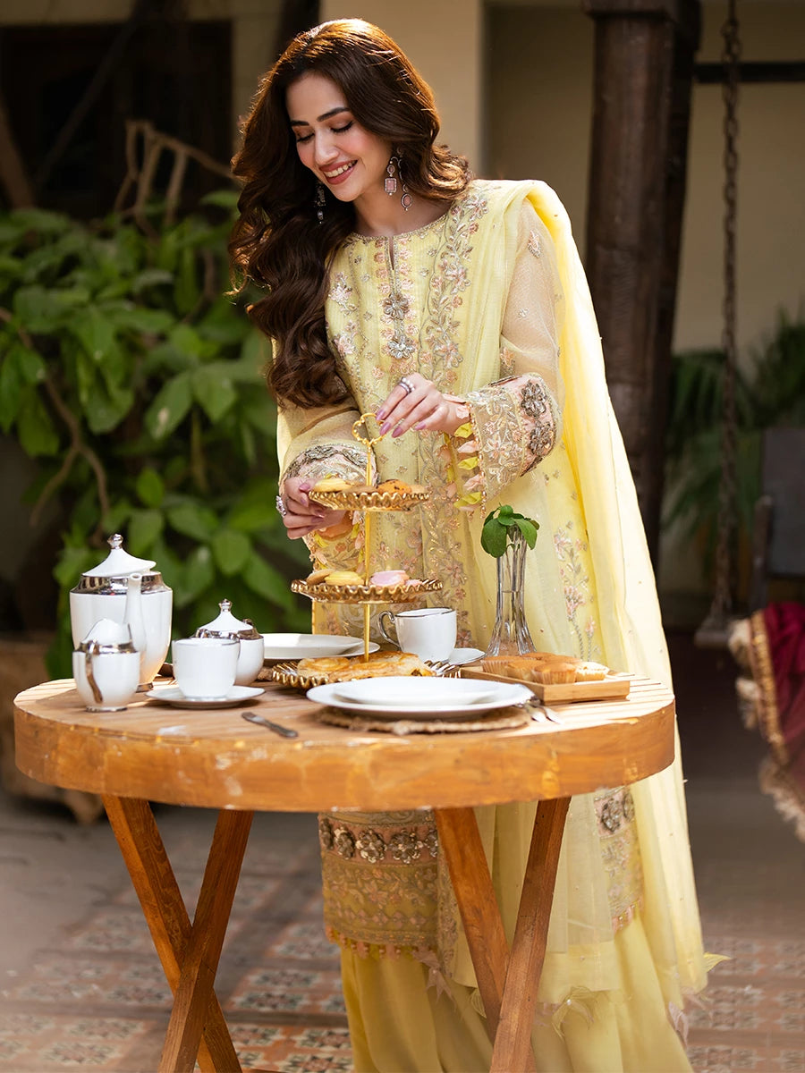 Salitex | Signature Festive Chiffon | SUNW6NO030UT - by - Libasekhas UK - Registered Vendor of : Salitex - 100% Original Designer Dresss