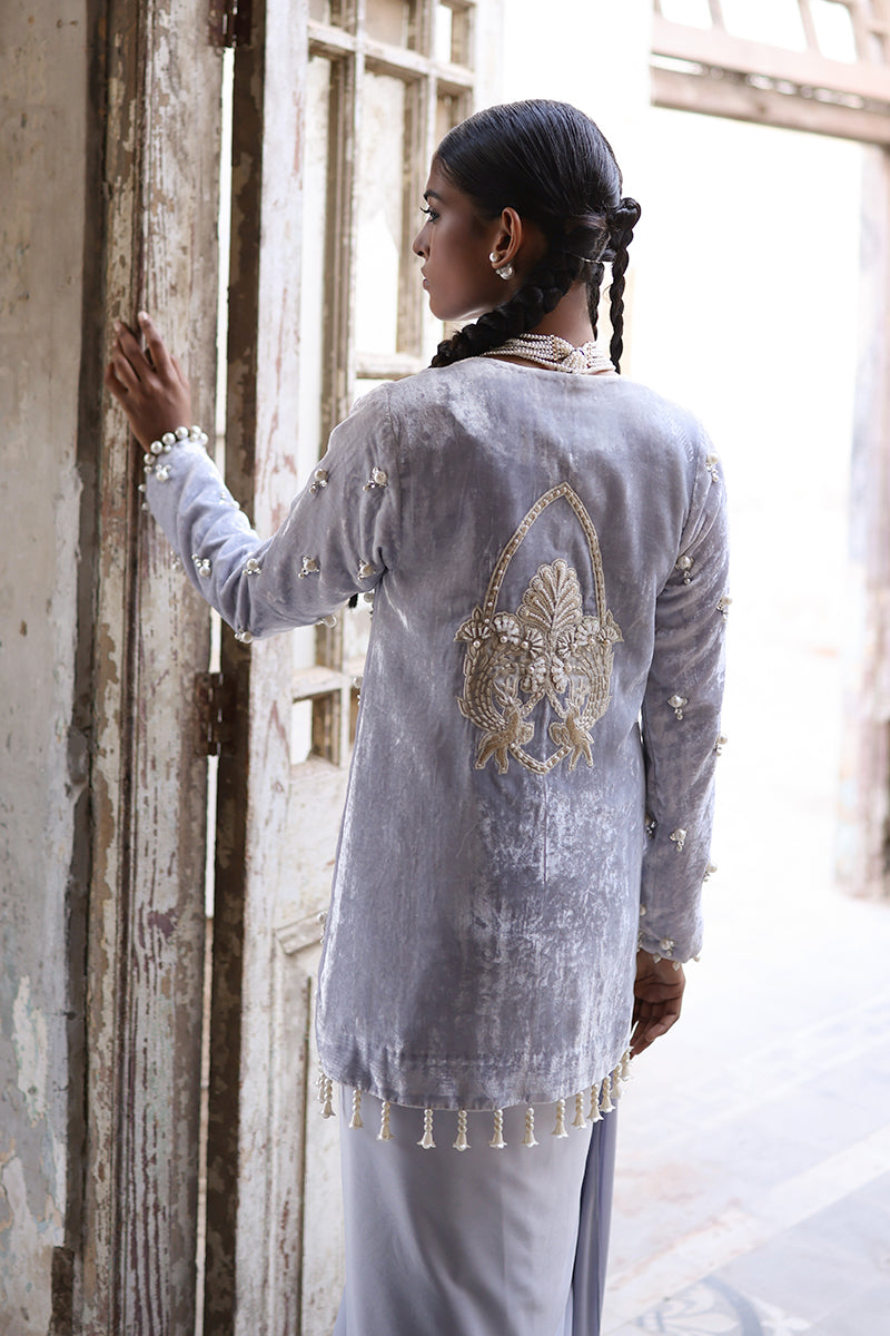 Wardha Saleem | Pure Velvet 25 | Afra - by Libasekhas UK - Registered Vendor of : Wardha Saleem - 100% Original Designer Dress