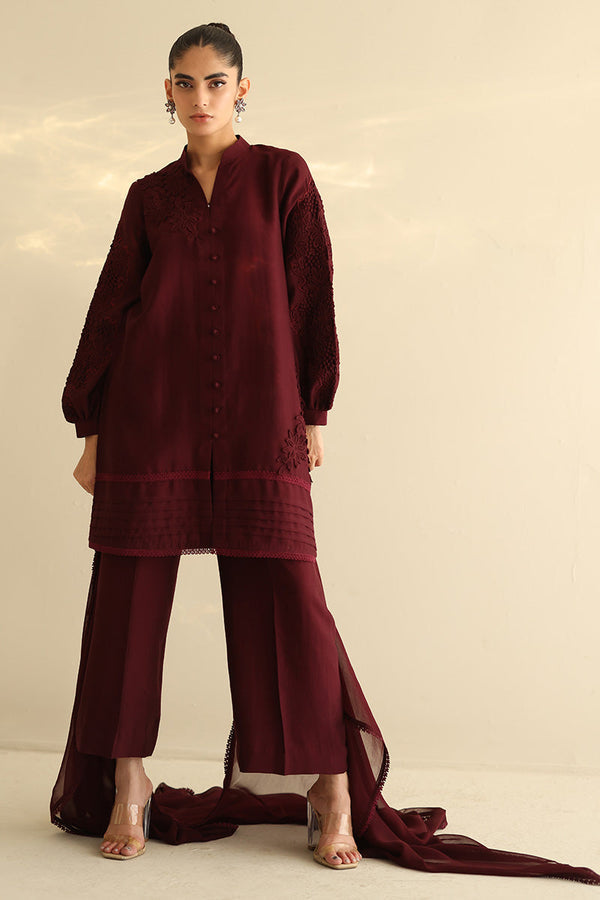 Sana Abbas | Mor Luxe | GARNET - by Libasekhas UK - Registered Vendor of : Sana Abbas - 100% Original Designer Dress