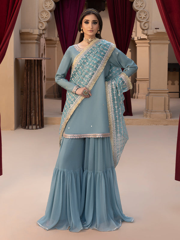 Hem Stitch | Raw Silk Edit 25 | Layla - by - Libasekhas UK - Registered Vendor of : Hemstitch - 100% Original Designer Dresss