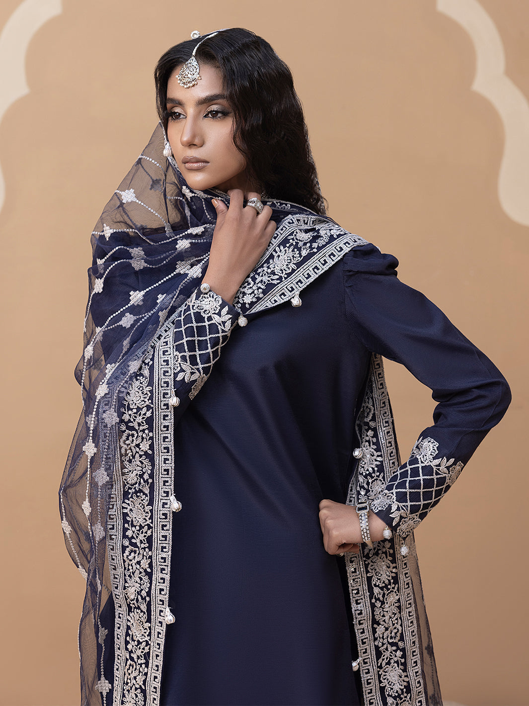 Hem Stitch | Raw Silk Edit 25 | Khayal - by - Libasekhas UK - Registered Vendor of : Hemstitch - 100% Original Designer Dresss
