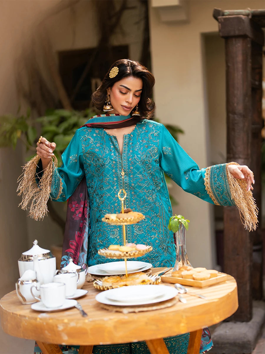Salitex | Signature Festive Chiffon | SUNW6NO034UT - by - Libasekhas UK - Registered Vendor of : Salitex - 100% Original Designer Dresss