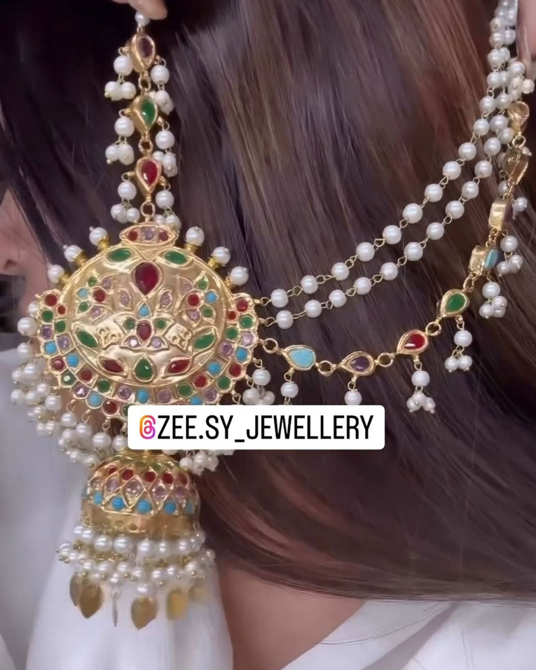 Everglow Earrings - by - Libasekhas UK - Registered Vendor of : Zeesy - 100% Original Designer Dresss