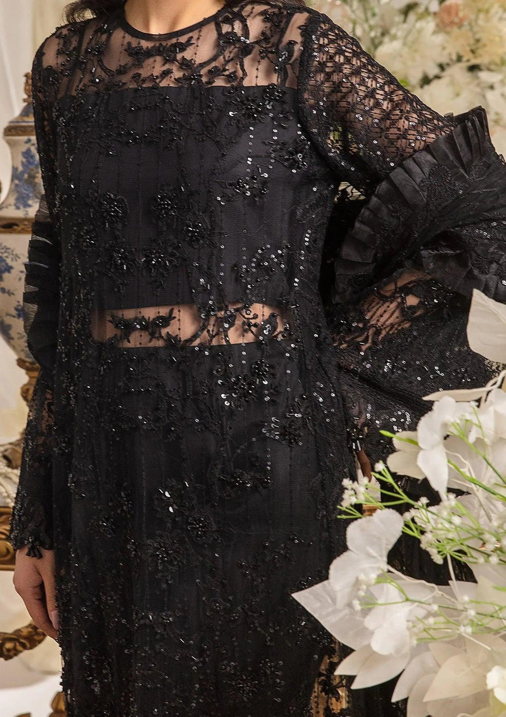 Elaf Premium | Evara Formals 24 | EFE-05 MAJESTY - by - Libasekhas UK - Registered Vendor of : Elaf Premium - 100% Original Designer Dresss