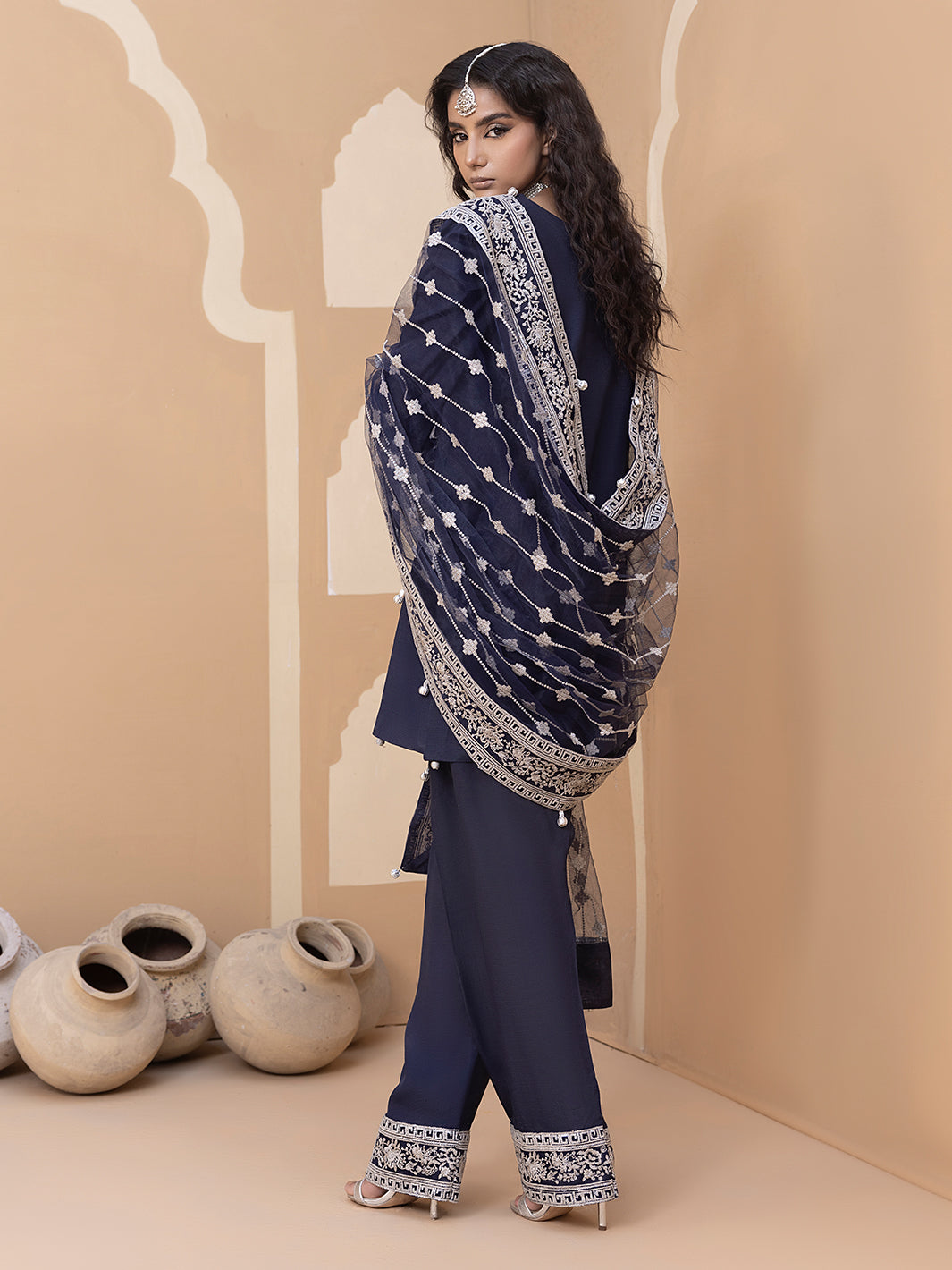 Hem Stitch | Raw Silk Edit 25 | Khayal - by - Libasekhas UK - Registered Vendor of : Hemstitch - 100% Original Designer Dresss