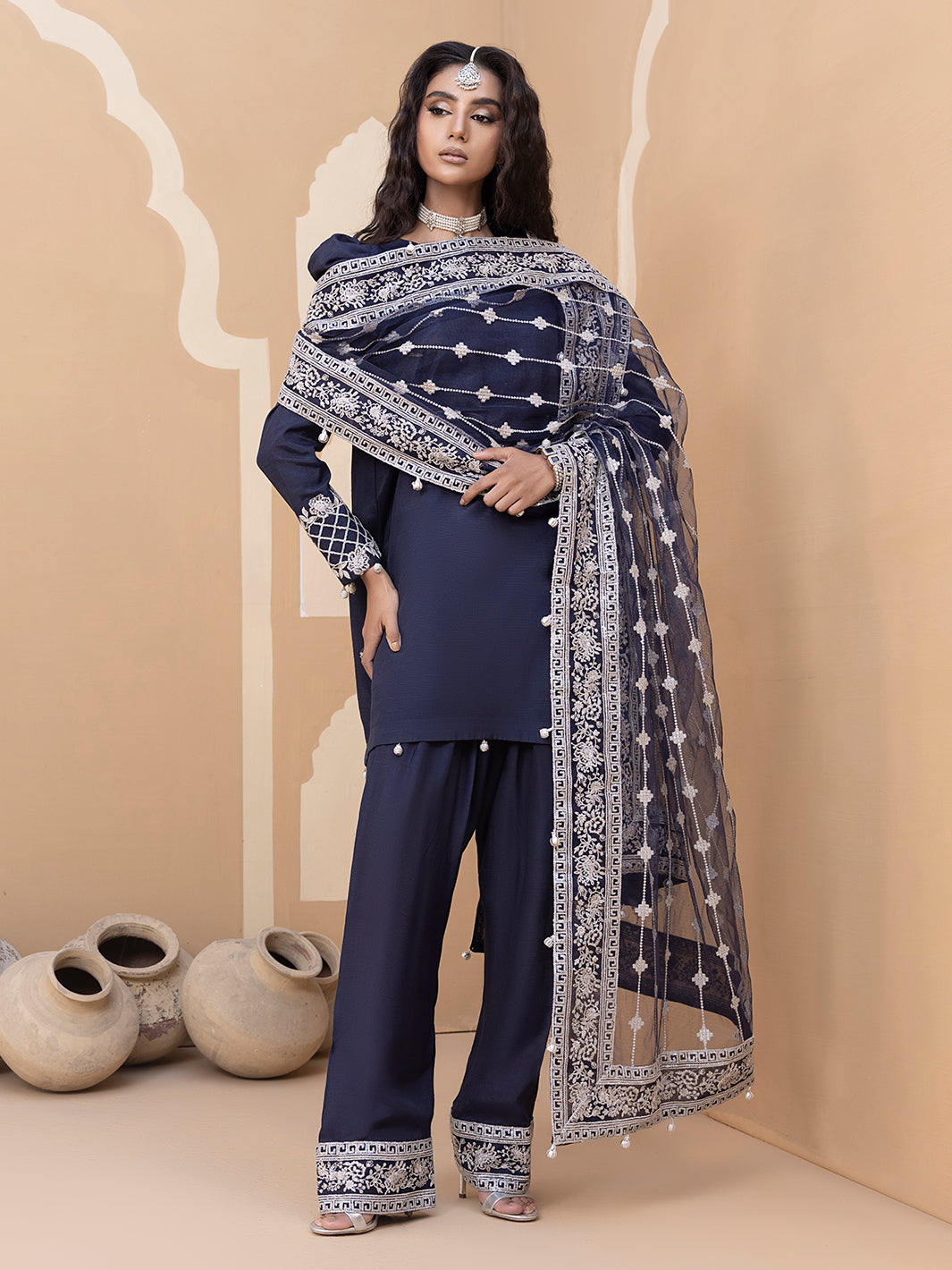 Hem Stitch | Raw Silk Edit 25 | Khayal - by - Libasekhas UK - Registered Vendor of : Hemstitch - 100% Original Designer Dresss