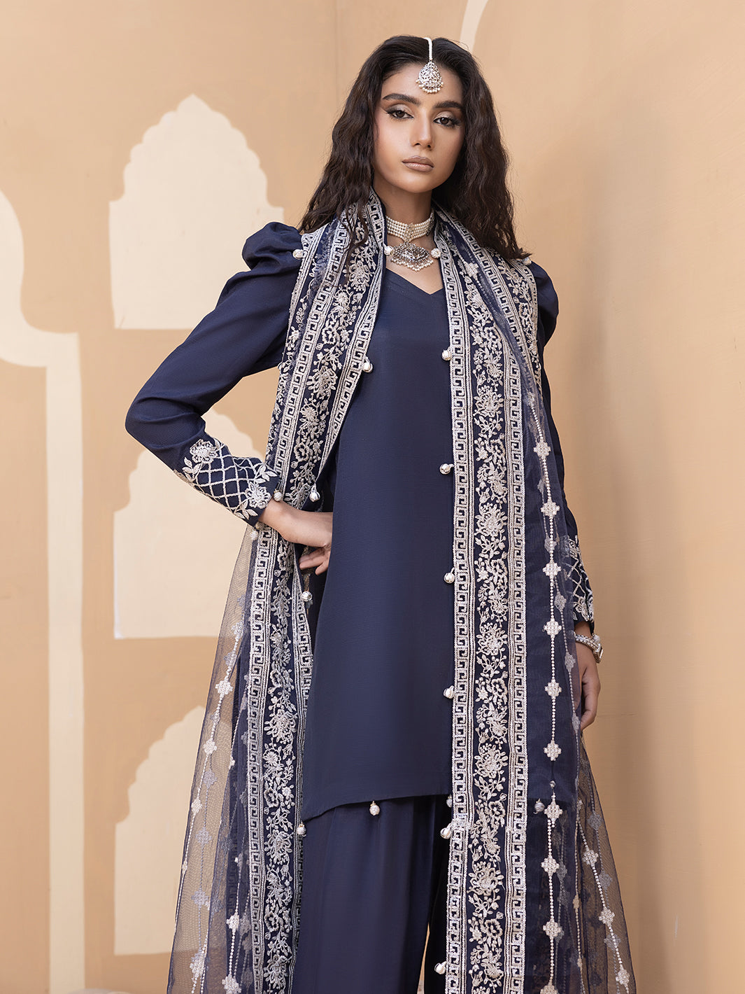 Hem Stitch | Raw Silk Edit 25 | Khayal - by - Libasekhas UK - Registered Vendor of : Hemstitch - 100% Original Designer Dresss