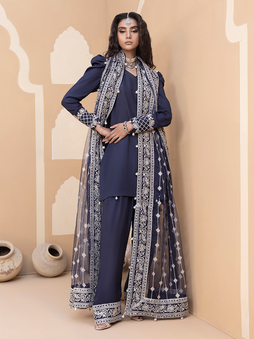 Hem Stitch | Raw Silk Edit 25 | Khayal - by - Libasekhas UK - Registered Vendor of : Hemstitch - 100% Original Designer Dresss