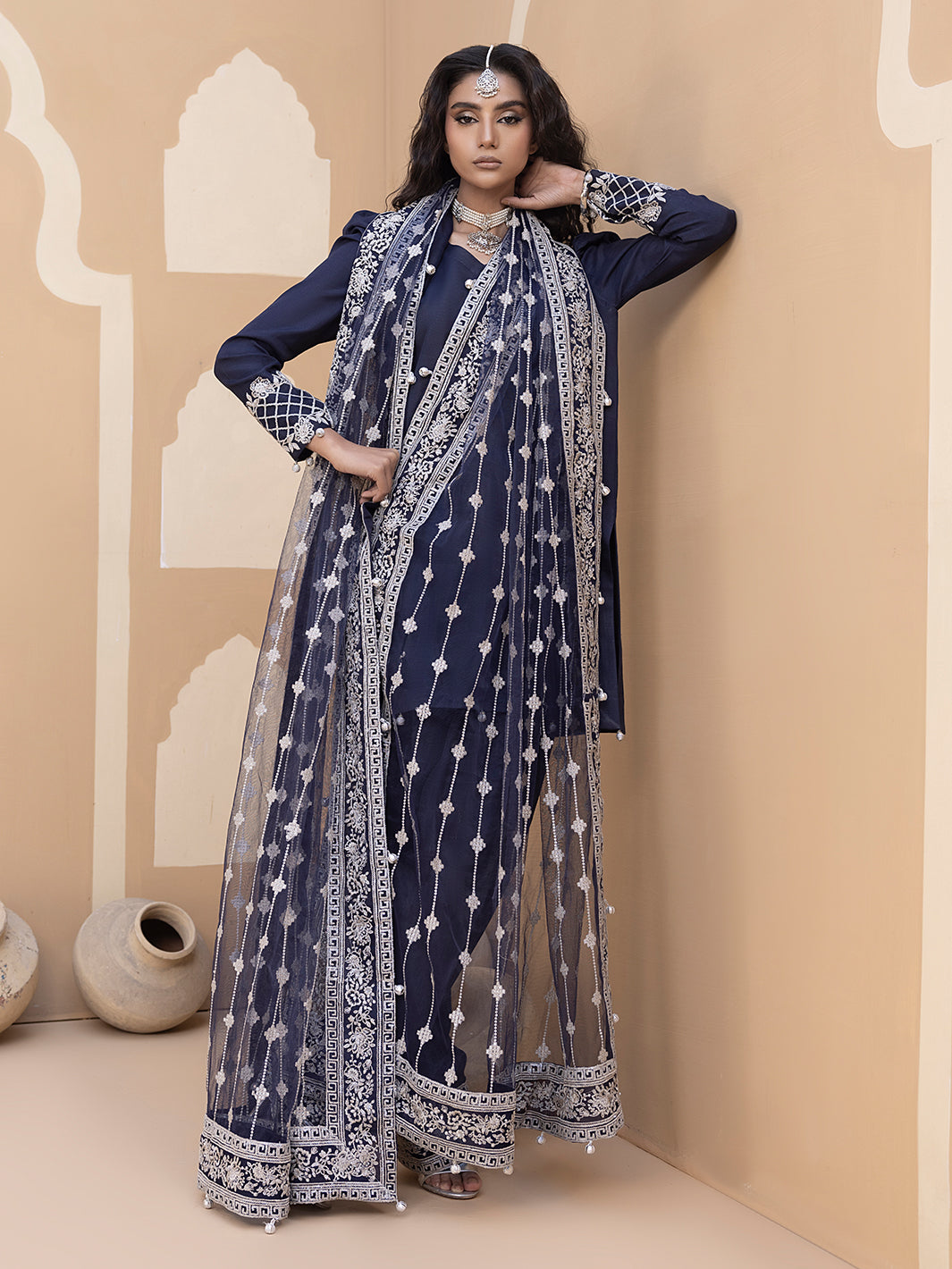 Hem Stitch | Raw Silk Edit 25 | Khayal - by - Libasekhas UK - Registered Vendor of : Hemstitch - 100% Original Designer Dresss