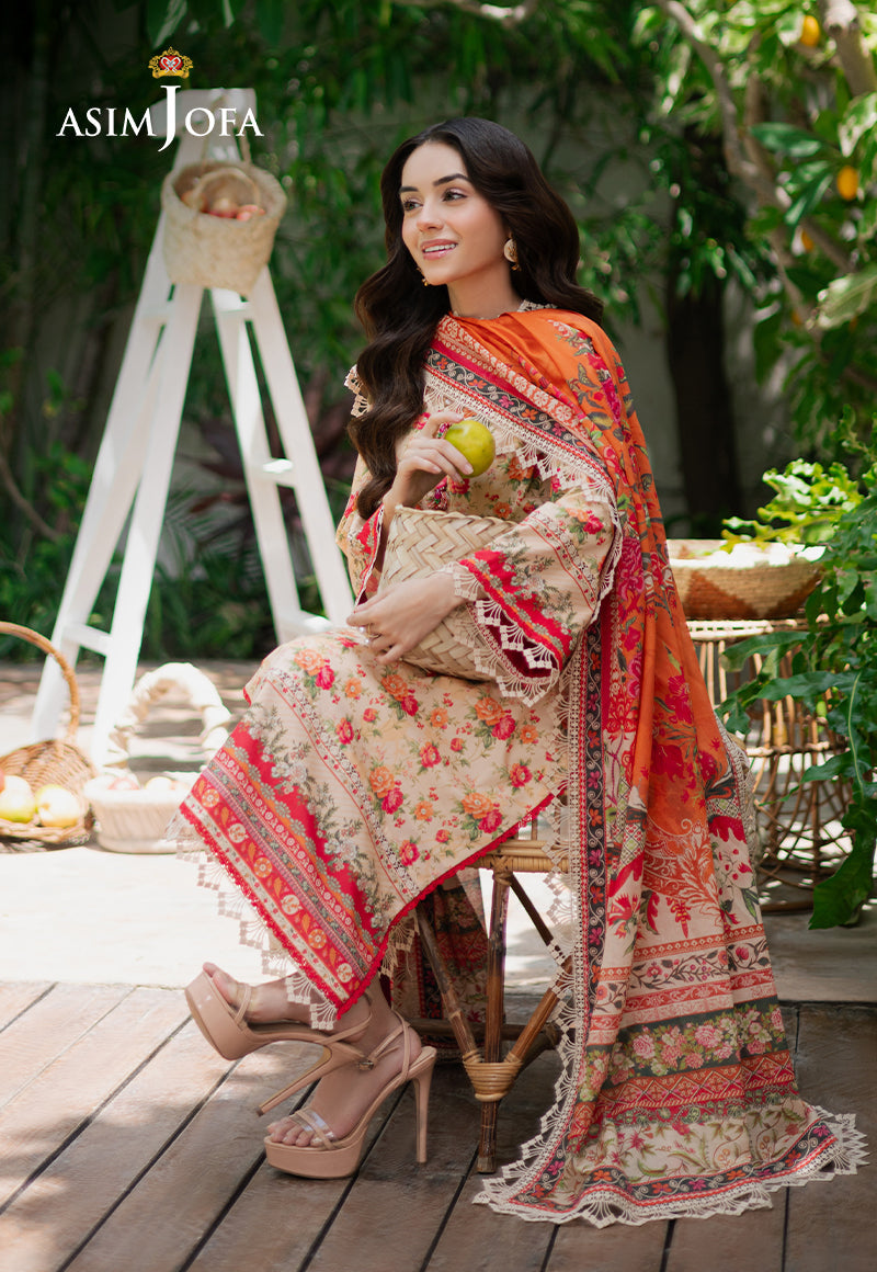 Asim Jofa | Prints Drop 2 | AJUUB-31 - by - Libasekhas UK - Registered Vendor of : Asim Jofa - 100% Original Designer Dresss
