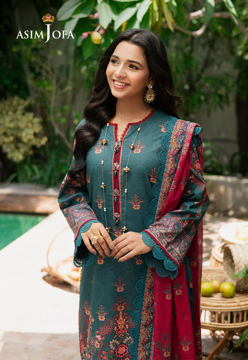 Asim Jofa | Prints Drop 2 | AJUUB-26 - by - Libasekhas UK - Registered Vendor of : Asim Jofa - 100% Original Designer Dresss