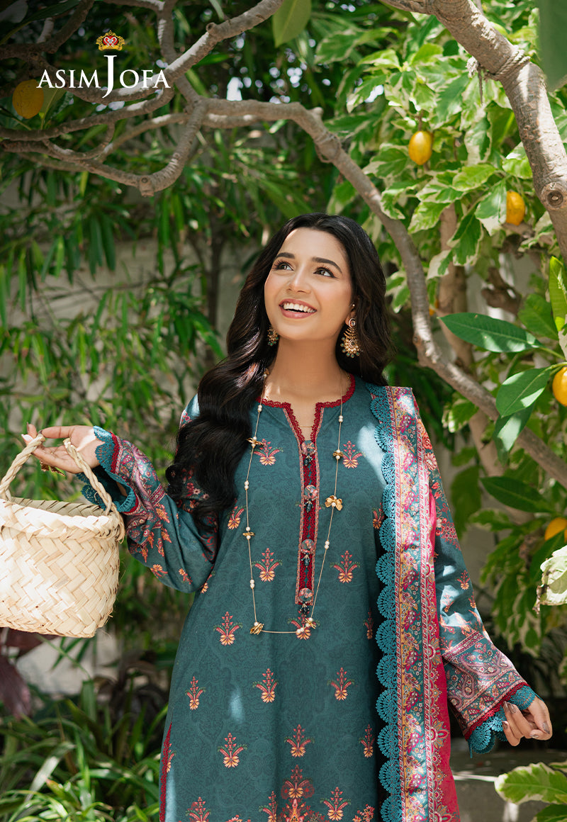 Asim Jofa | Prints Drop 2 | AJUUB-26 - by - Libasekhas UK - Registered Vendor of : Asim Jofa - 100% Original Designer Dresss