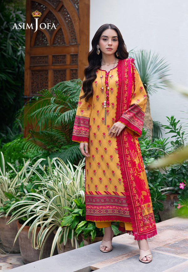 Asim Jofa | Prints Drop 2 | AJUUB-36 - by - Libasekhas UK - Registered Vendor of : Asim Jofa - 100% Original Designer Dresss