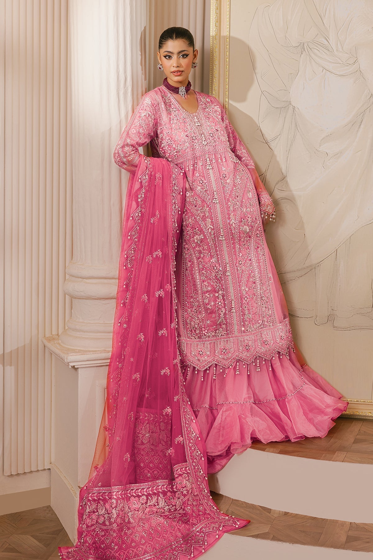 Raeesa Premium | Ada Premium Collection | HU - 44 Rosella - by - Libasekhas UK - Registered Vendor of : Raeesa Premium - 100% Original Designer Dresss