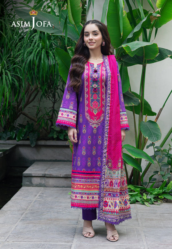 Asim Jofa | Prints Drop 2 | AJUUB-34 - by - Libasekhas UK - Registered Vendor of : Asim Jofa - 100% Original Designer Dresss