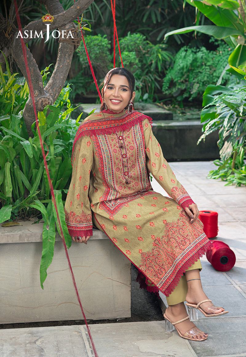Asim Jofa | Prints Drop 2 | AJUUB-28 - by - Libasekhas UK - Registered Vendor of : Asim Jofa - 100% Original Designer Dresss