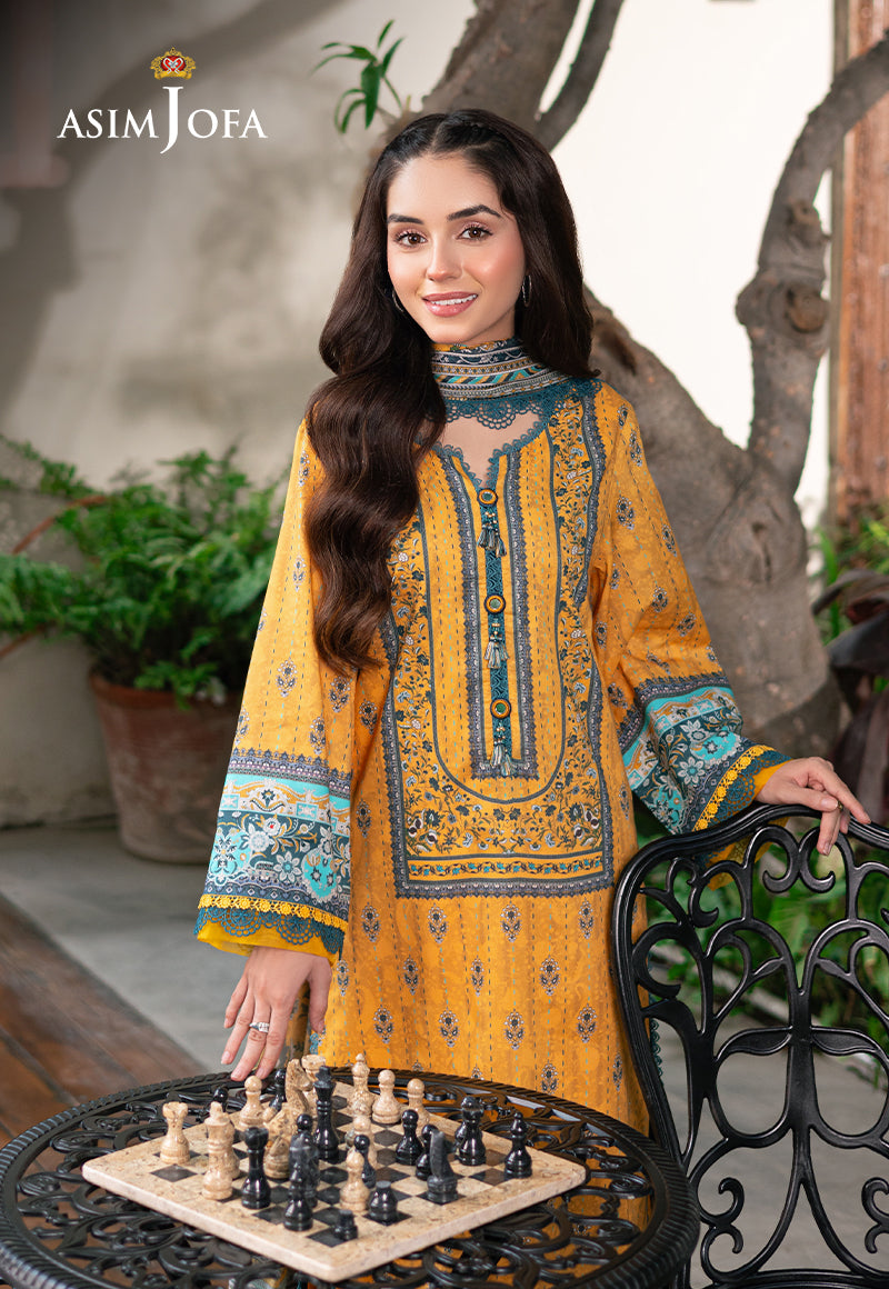 Asim Jofa | Prints Drop 2 | AJUUB-23 - by - Libasekhas UK - Registered Vendor of : Asim Jofa - 100% Original Designer Dresss
