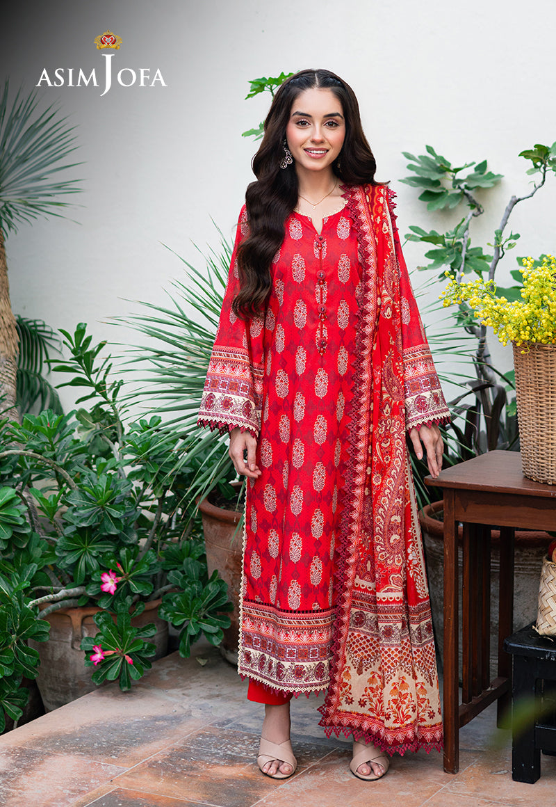 Asim Jofa | Prints Drop 2 |  AJUUB-35 - by - Libasekhas UK - Registered Vendor of : Asim Jofa - 100% Original Designer Dresss