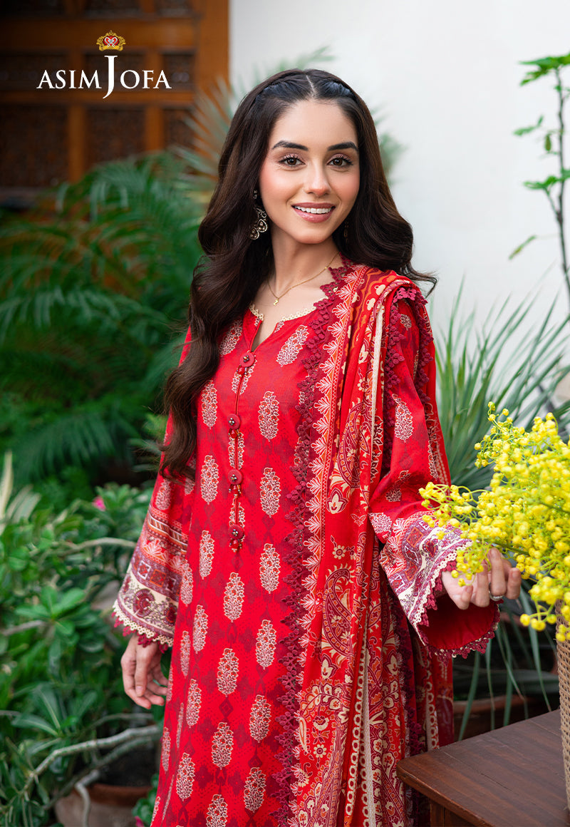Asim Jofa | Prints Drop 2 |  AJUUB-35 - by - Libasekhas UK - Registered Vendor of : Asim Jofa - 100% Original Designer Dresss