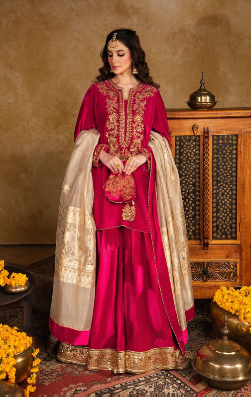 Maya | Raazi Velvet 24 | KASTURI - by - Libasekhas UK - Registered Vendor of : Maya - 100% Original Designer Dresss