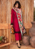 Saira Shakira | Raya Winter Stitched 23 | Crimson - by - Libasekhas UK - Registered Vendor of : Saira Shakira - 100% Original Designer Dresss