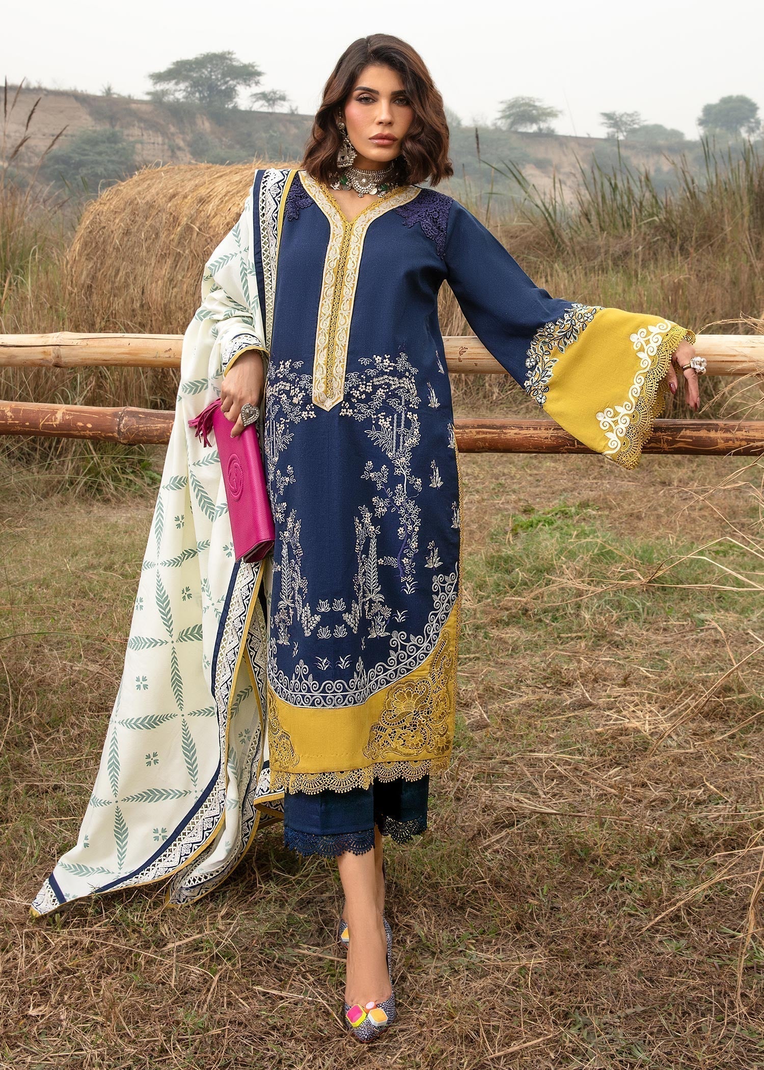 Saira Shakira | Raya Winter Stitched 23 | Neal - by - Libasekhas UK - Registered Vendor of : Saira Shakira - 100% Original Designer Dresss