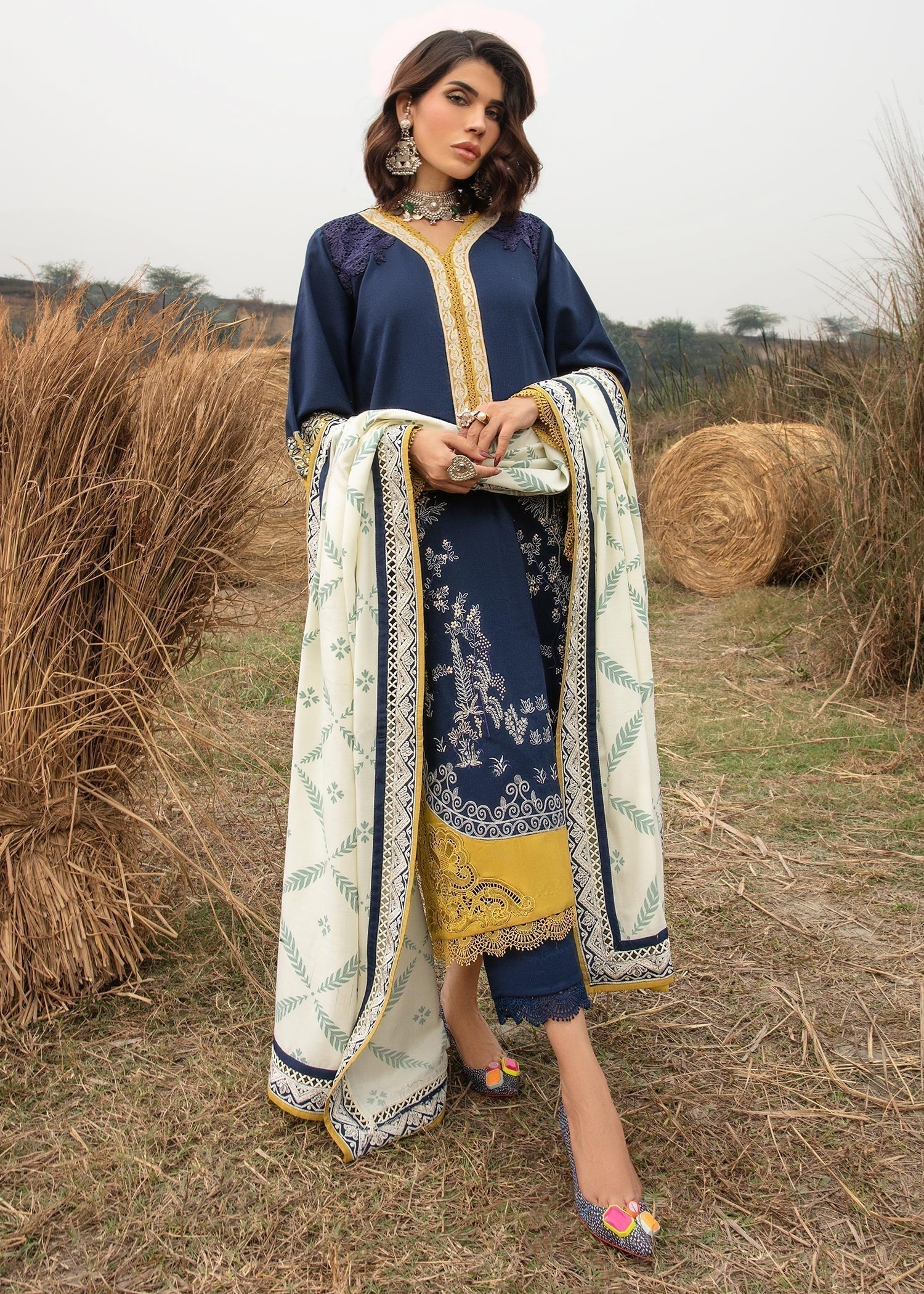 Saira Shakira | Raya Winter Stitched 23 | Neal - by - Libasekhas UK - Registered Vendor of : Saira Shakira - 100% Original Designer Dresss