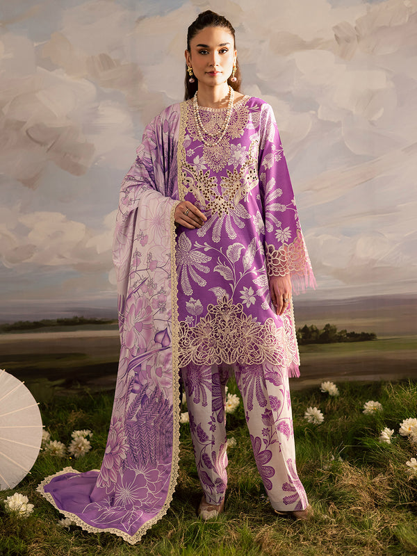 Mahnur | Kaia Slub Linen 25 | K - 10 | 3 PC LINEN - by Libasekhas UK - Registered Vendor of : Mahnur - 100% Original Designer Dress