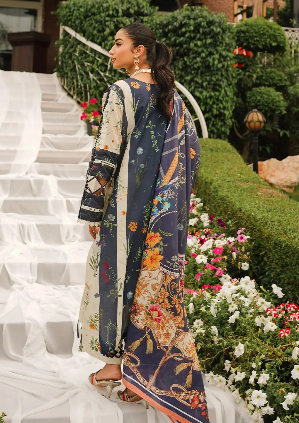 Elaf Premium | Printed Collection 24 | EEP-08B - Breeze Together - by - Libasekhas UK - Registered Vendor of : Elaf Premium - 100% Original Designer Dresss