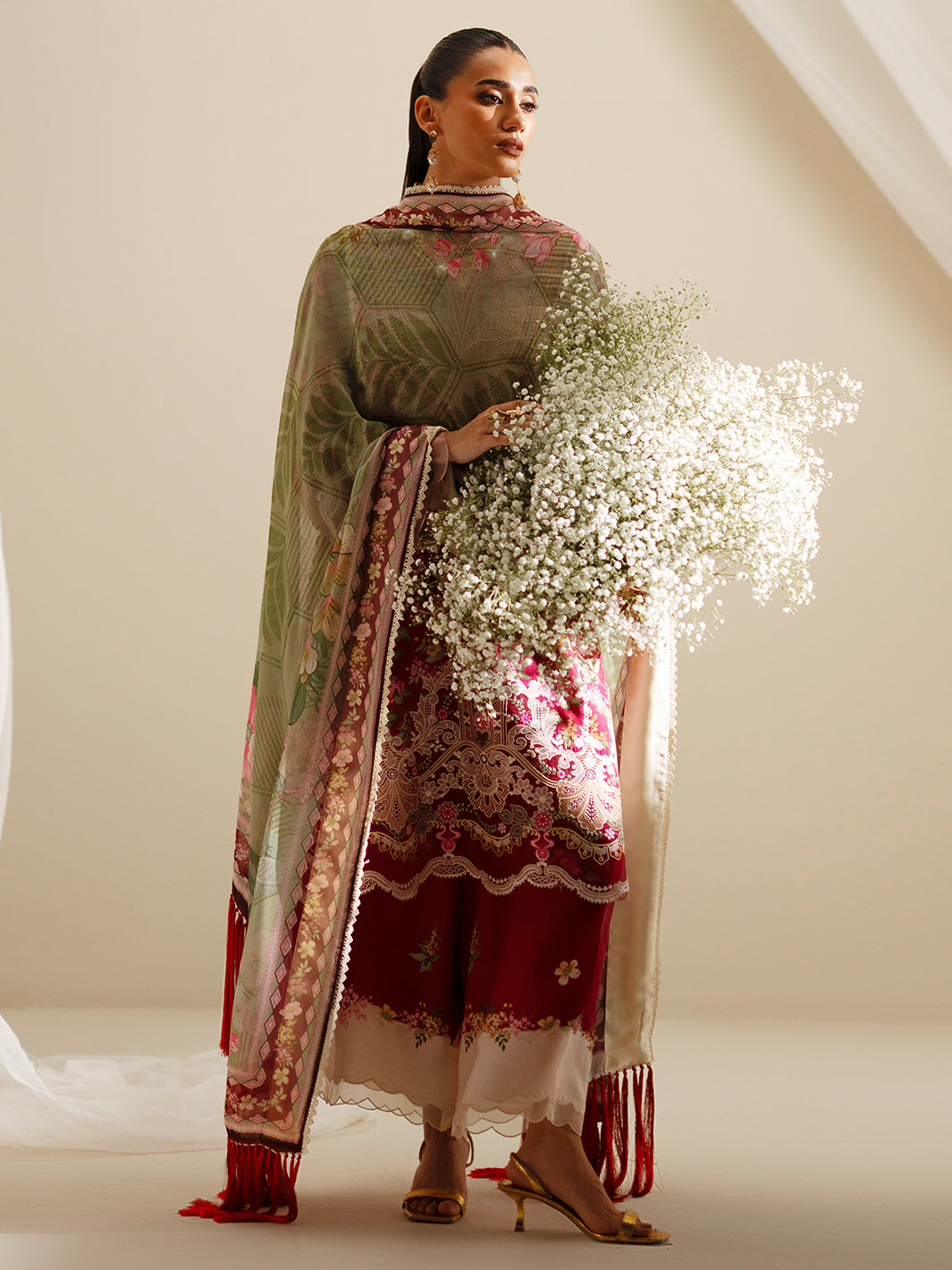Bin Ilyas | Eres Bonita Viscose 25 | 1107-B - by Libasekhas UK - Registered Vendor of : Bin Ilyas - 100% Original Designer Dress
