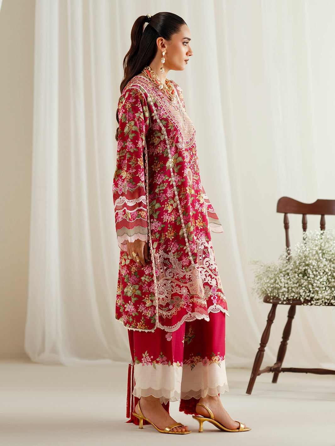 Bin Ilyas | Eres Bonita Viscose 25 | 1107-B - by Libasekhas UK - Registered Vendor of : Bin Ilyas - 100% Original Designer Dress