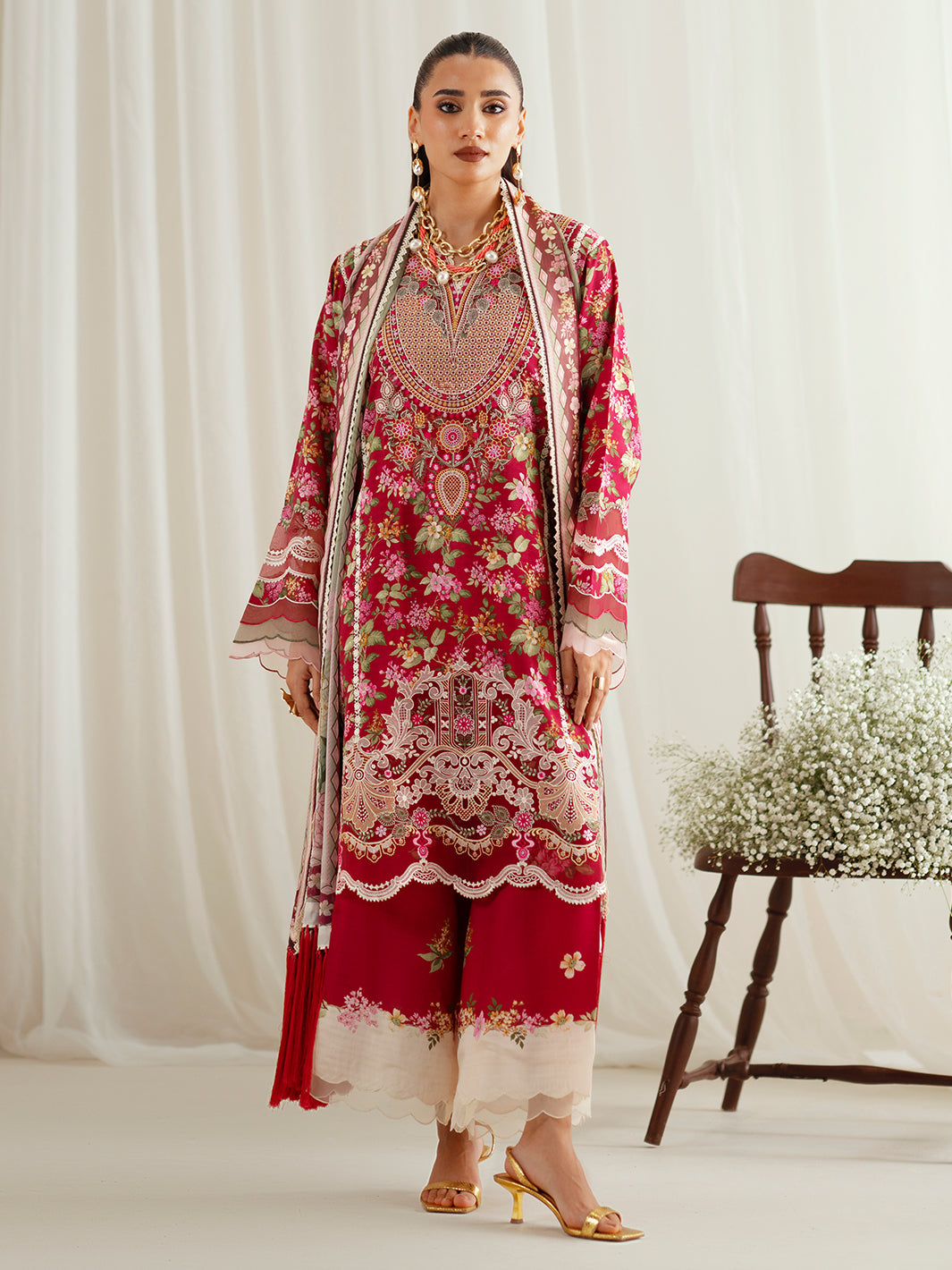 Bin Ilyas | Eres Bonita Viscose 25 | 1107-B - by Libasekhas UK - Registered Vendor of : Bin Ilyas - 100% Original Designer Dress