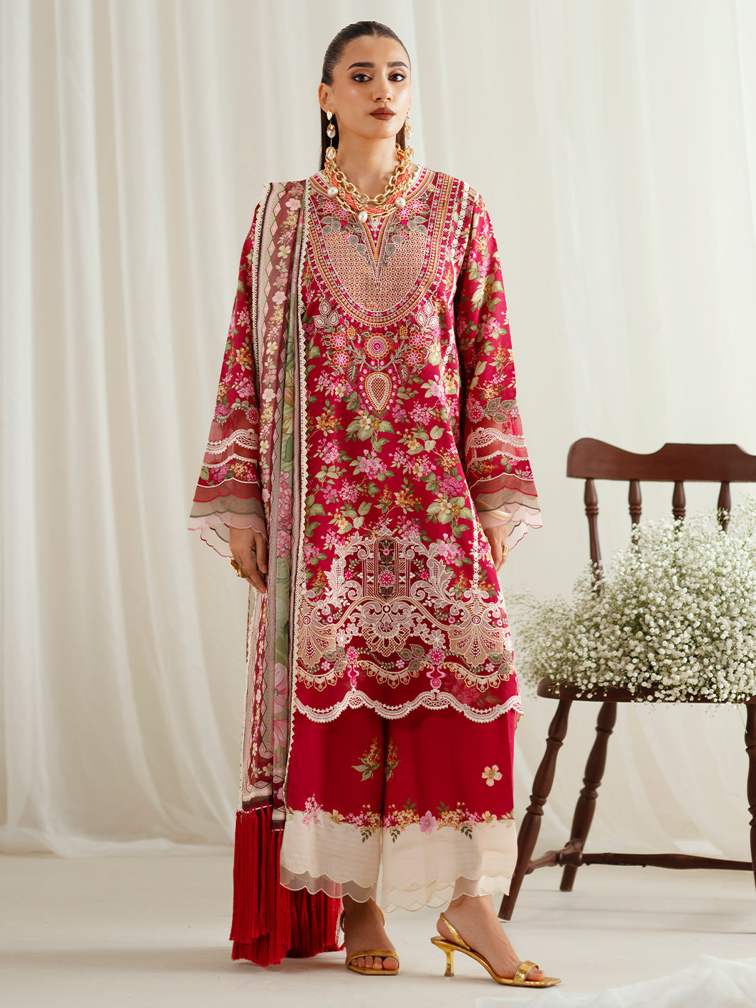 Bin Ilyas | Eres Bonita Viscose 25 | 1107-B - by Libasekhas UK - Registered Vendor of : Bin Ilyas - 100% Original Designer Dress