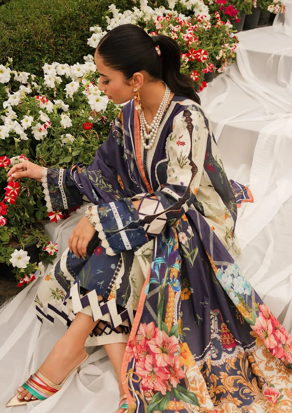Elaf Premium | Printed Collection 24 | EEP-08B - Breeze Together - by - Libasekhas UK - Registered Vendor of : Elaf Premium - 100% Original Designer Dresss