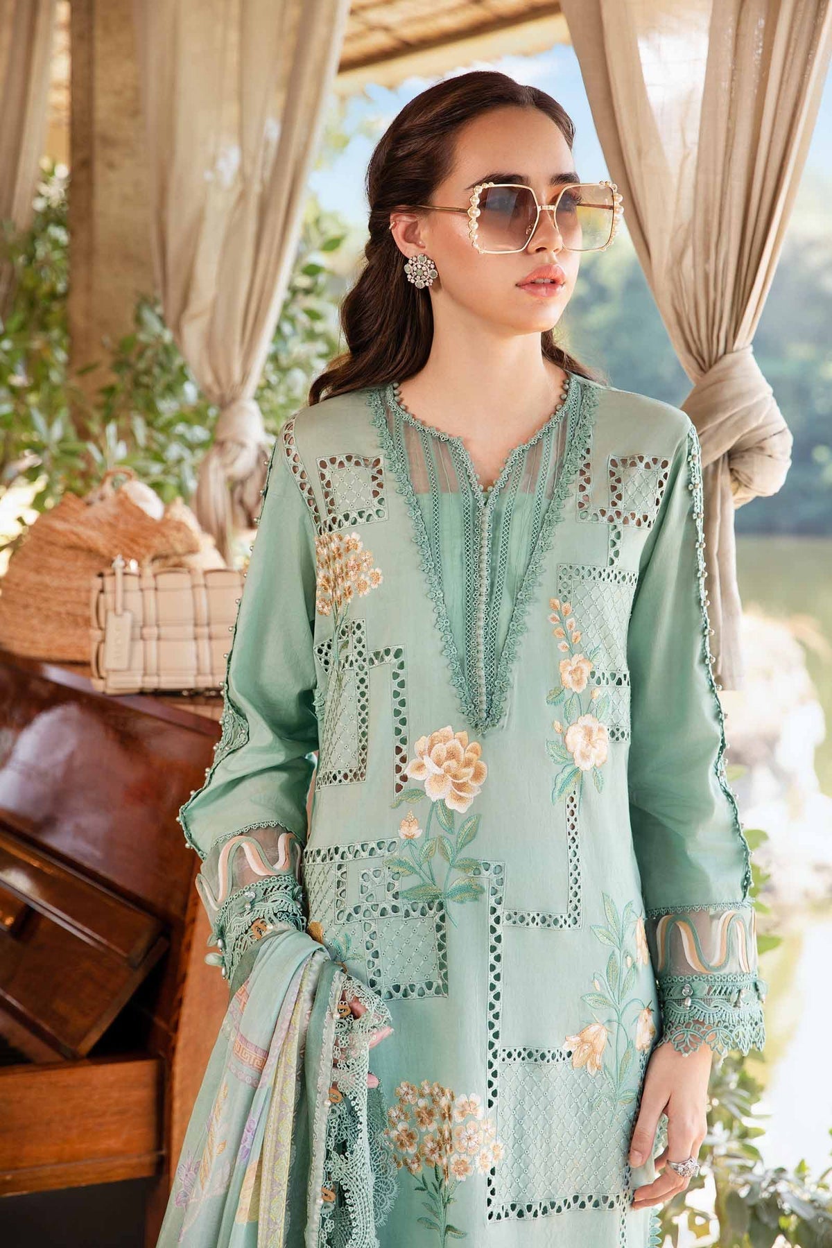 Maria B | M Prints 25 | MPT-2501-B - by - Libasekhas UK - Registered Vendor of : Maria B - 100% Original Designer Dresss