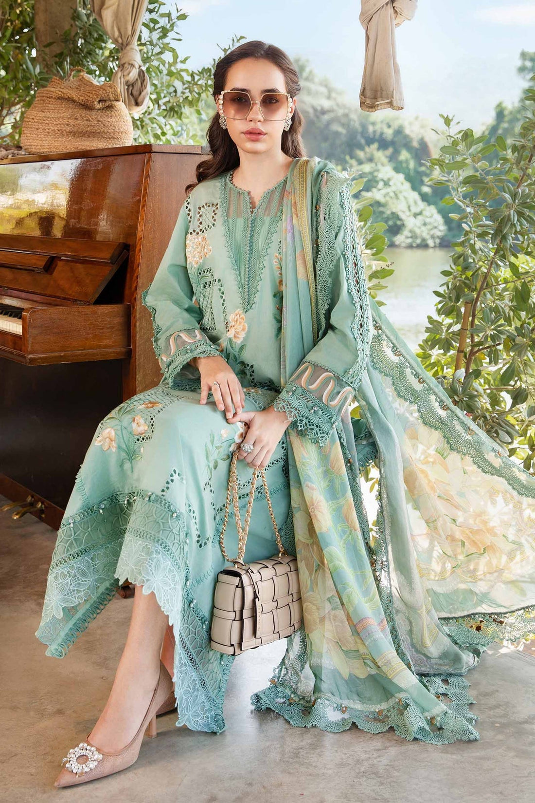 Maria B | M Prints 25 | MPT-2501-B - Ladies Clothes -  Libasekhas
